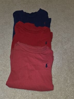 Polo by Ralph Lauren Kids Short Sleeve Tees - Red & Navy
